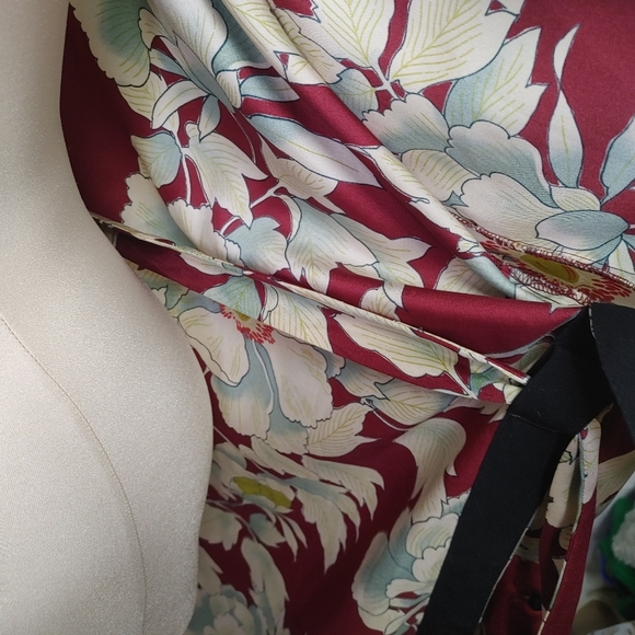 Zara floral printed blogger fave belted kimono M - Picture 13 of 16